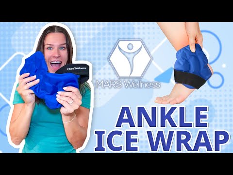 Reusable Hot Cold Ice Pack - Therapy Gel Pack for Muscle Pain, Bruises - Ankle Foot Ice Pack Wrap