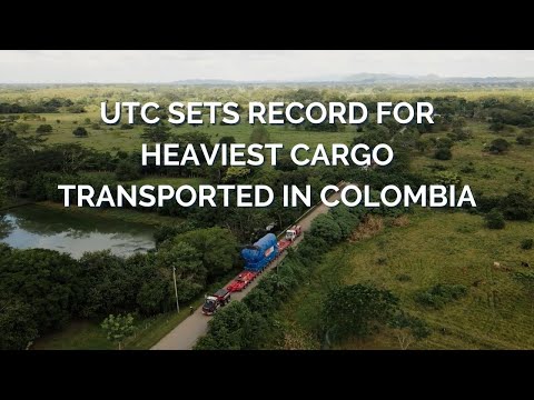 UTC Sets Record for Heaviest Cargo Transported in Colombia