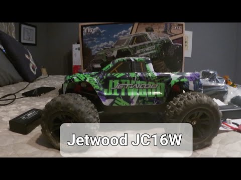 Jetwood Monster Truck JC16W speed run and test, then we're going brushless!