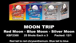 preview picture of video 'Moon Trip - Red Moon, Silver Moon, Blue Moon - KBF2300 - 200 Gram Cake'