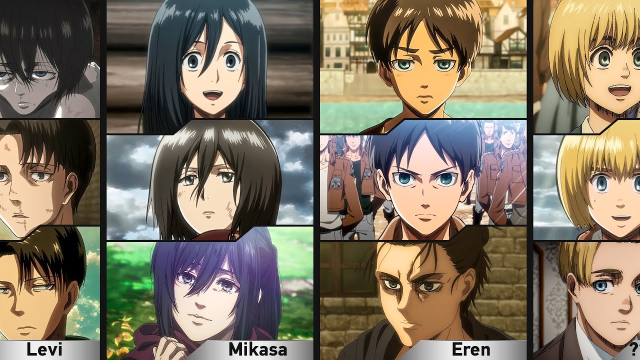 The Evolution of Attack on Titan Characters