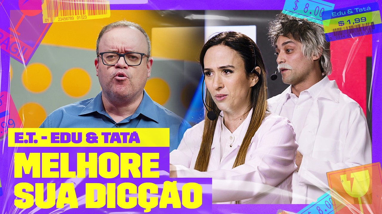 Tatá Werneck dá AULA de DICÇÃO e deixa o publico SURPRESO  E.T. - Edu e Tatá