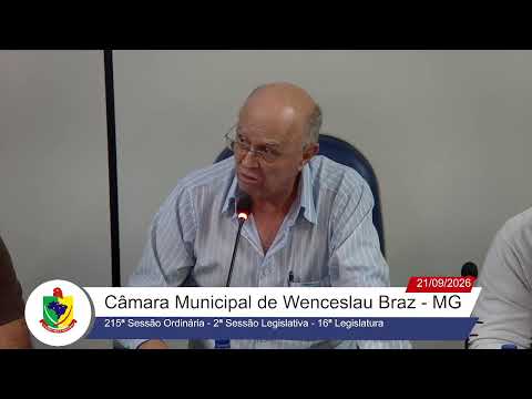 215ª Sessão Ordinária - 2ª Sessão Legislativa - 16ª Legislatura  do dia 21-09-2026