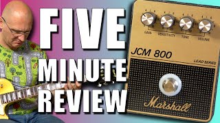 Video thumbnail for 5 Minute Review - Marshall JCM800 Pedal by EytschPi42