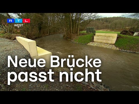 Zwei Meter zu kurz: Neue Brücke in Odenthal passt nicht | RTL WEST