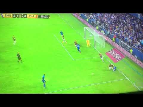 Gol Caicedo Emelec 2 x 0 Flamengo