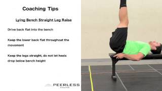 327. Lying Bench Straight Leg Raise
