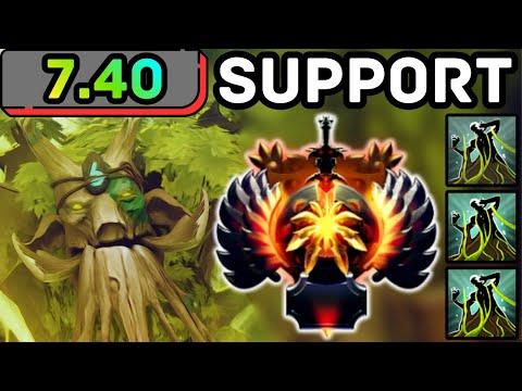 🔥 NEW PATCH 7.40 !!! TREANT PROTECTOR HARD SUPPORT INVISIBLE PRESSURE | DOTA 2 GAMEPLAY 🔥