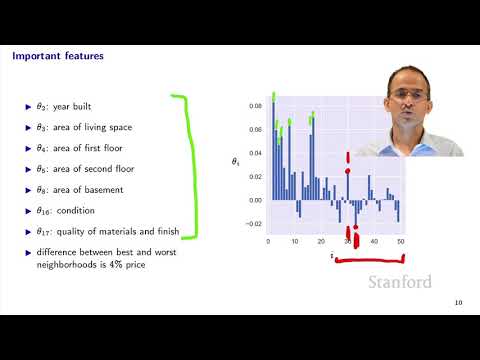Stanford EE104 Introduction to Machine Learning | 2020 | Lecture 9 house prices example