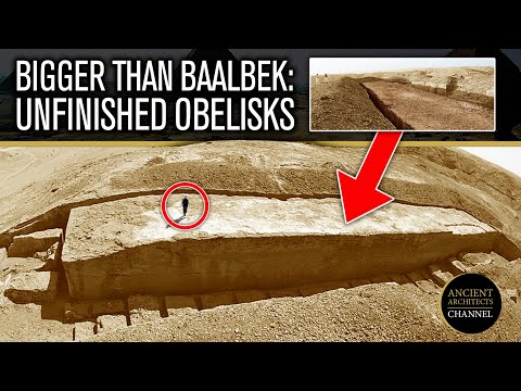 HUGE 1,500-TON Unfinished Obelisks of Minya, Egypt - BIGGER than BAALBEK | Ancient Architects