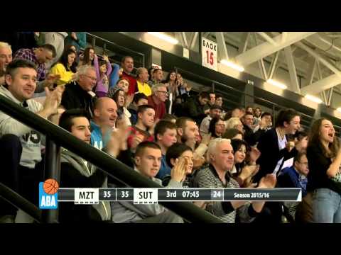 ABA Liga 2015/16 highlights: MZT Skopje Aerodrom - Sutjeska R19 (10.1.2016)