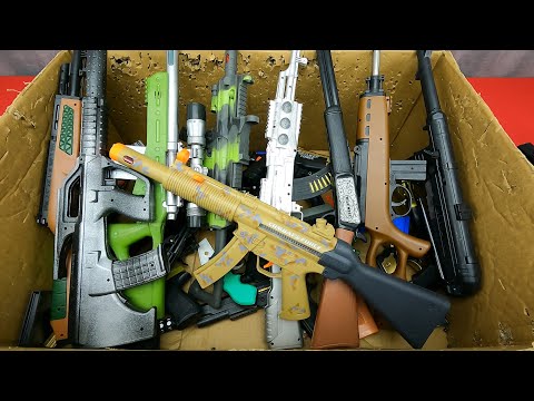 The Most Legendary Gray Toy Guns And Pistols, Sound And Light Weapons, Artillery Rifles