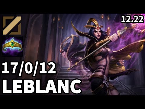 Leblanc Mid vs Yasuo - KR Master | Patch 12.22