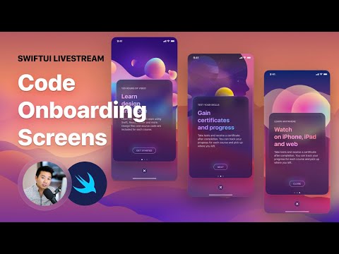 SwiftUI Livestream: Code Onboarding UI and Animation