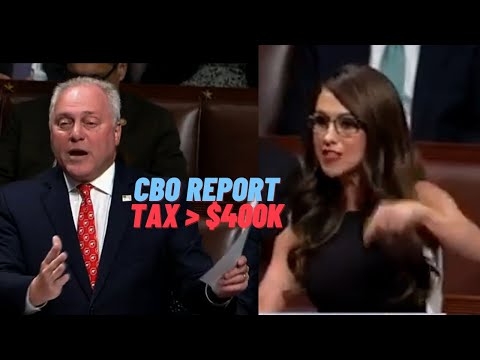 CBO Report: tax increase for people under $400K, Scalise; Lauren Boebert's House mic is CUT