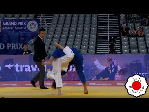 Judo Womens U52 Uta Abe vs. Mara Taba Grand Slam Zagreb 2022 Rd 2