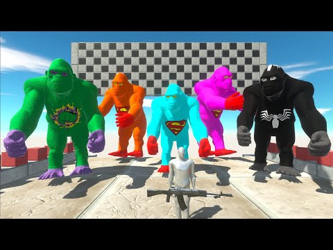 Jurassic World Evolution Speed Race Championship 8 - Help Venom King Kong & Friends VS 5 T-rex ARBS