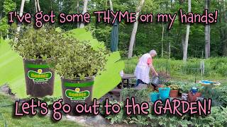 I've got some THYME on my hands. Let's go out to the GARDEN!