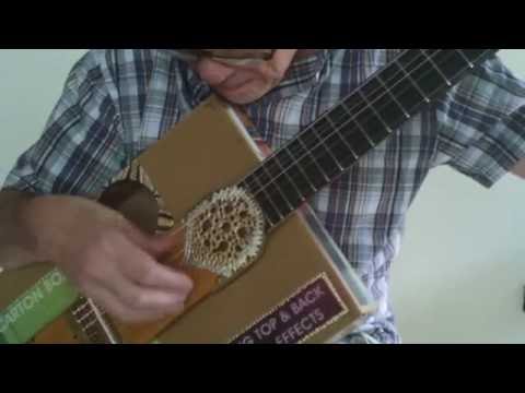GUITAR MADE OF CARTON BOX AND EXPLANATION OF PEDAL EFFECTS-KERTSOPOULOS