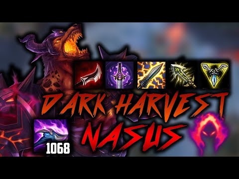 1068 Q STACKS - ONE Q = 3000 DAMAGE - DARK HARVEST NASUS 1 SHOT MONTAGE