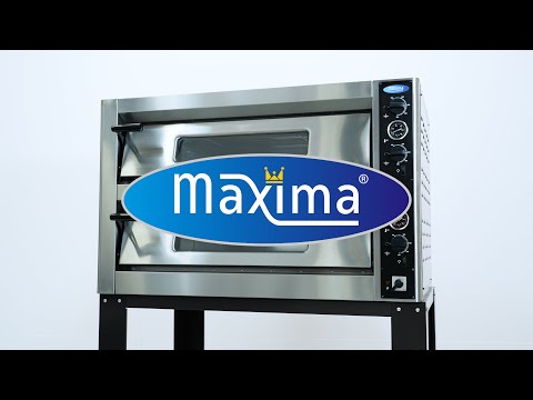 Maxima Gastro Pizzaofen - Passt 12 x Ø 30 cm Pizzas - Doppeldeck