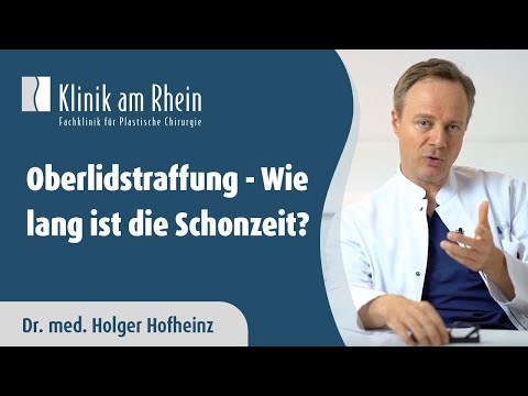 Oberlidstraffung - Wie lang ist die Schonzeit?
