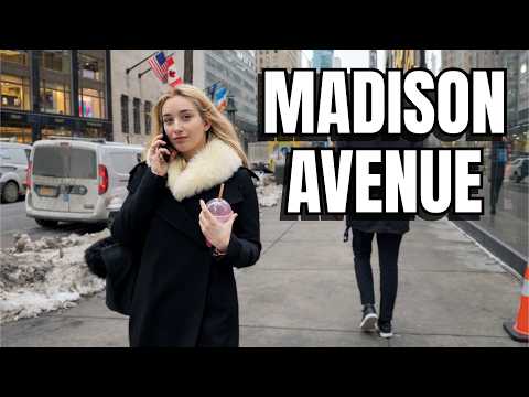 NEW YORK CITY Walking Tour [4K] - This Is MADISON AVENUE In Winter