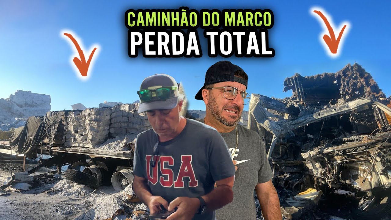 CAMINHÃO DO MARCO DEU PERCA TOTAL 🇺🇸🇧🇷