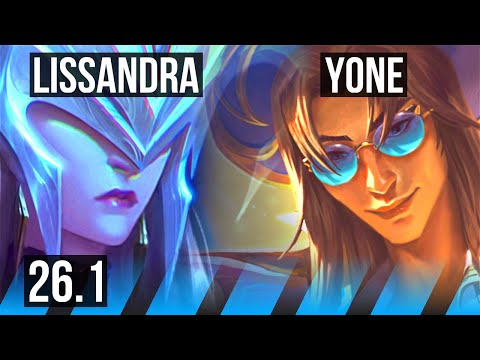 LISSANDRA vs YONE (MID) | Good KDA: 11/1/21 | KR Grandmaster | 26.1