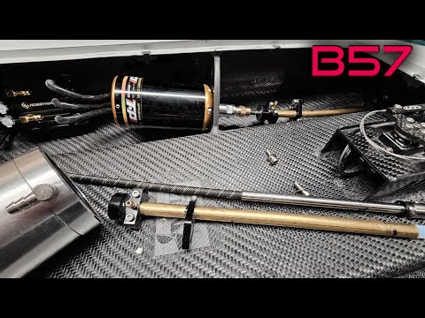 Mounting Tp Power 5670 Brushless Motors & Driveline  MHZ 57" Bulgarian Catamaran Build