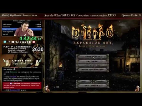 MrLlamaSC Hell Barb WR speedrun highlights/drops