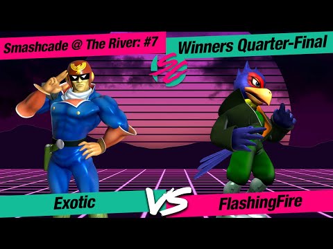 Smashcade @ The River #7 - SSBM - WQF: Exotic (Captain Falcon) VS FlashingFire (Falco)