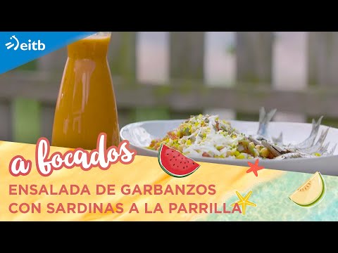 A BOCADOS VERANO: Ensalada de garbanzos con sardinas a la parrilla