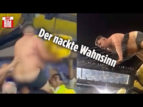 Fan verfängt sich im Zaun und zeigt der Welt seinen Hintern | InTORnational