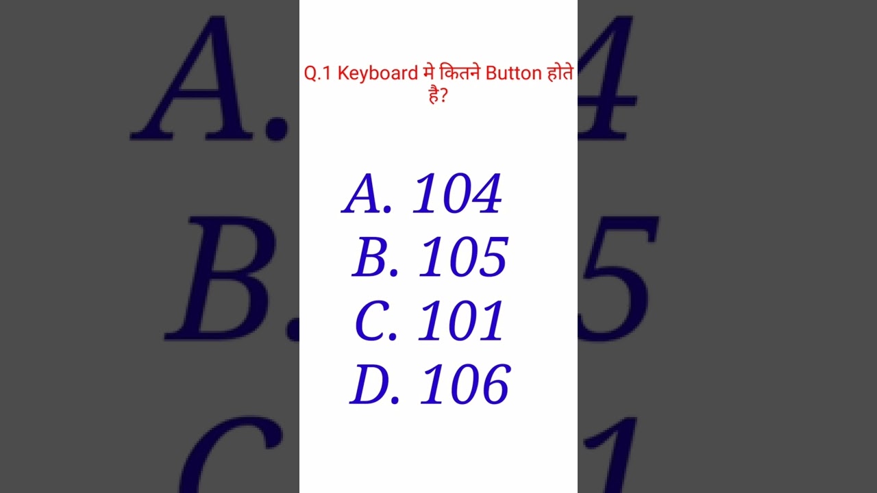 Watch video Keyboard me Kitne Button Hote hai ! #Shorts #viral #shortsvideo Now Keyboard me Kitne Button Hote hai ! #Shorts #viral #shortsvideo