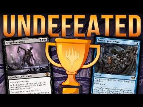 🏆BUDGET LEGACY GOES UNDEFEATED🏆 Necrodominance + Borne Upon a Wind Combo | Magic: The Gathering MTG