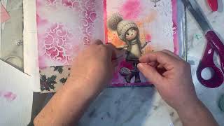 Using the 2024 Spellbinders Advent Calendar Dies on a Journal Page