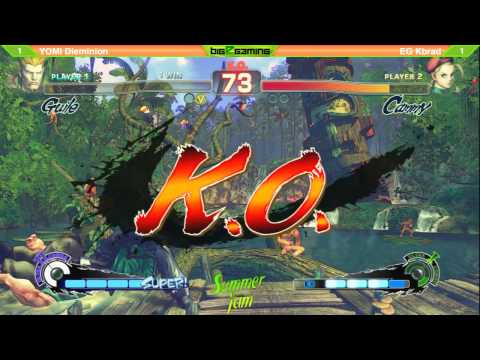 Summer Jam 9 - USF4 - Top 8 - YOMI Dieminion (Guile) vs EG K-Brad (Cammy)