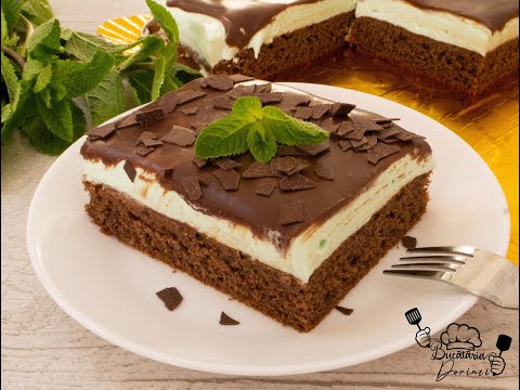 After Eight Cake - Delicious cake with mint cream # 87