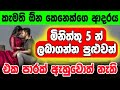 විනාඩි පහෙන් ක්‍රියාත්මකවන වශී මන්ත්