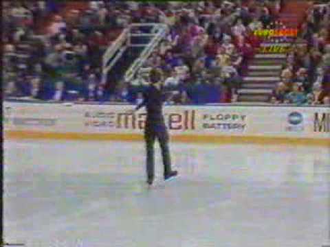 Petr Barna (TCH) - 1990 Worlds, Men's Free Skate (British Broadcast Feed)