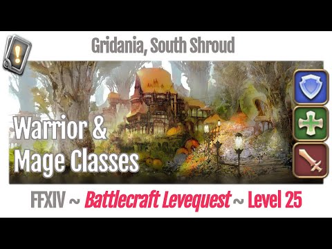 FFXIV Battlecraft Leves Level 25 - Gridania, South Shroud - A Realm Reborn