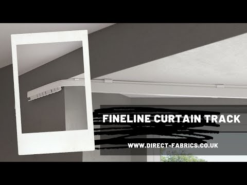 Fineline Curtain Track - Bendable, Topfix or Wall Fix, Bay Window Curtain Track Video