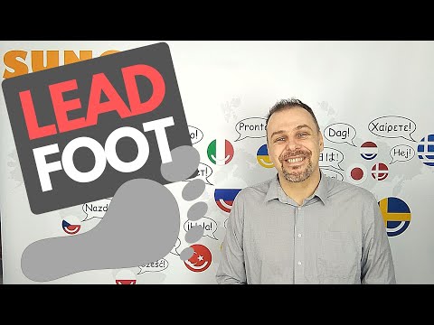 idioms 101 - lead foot