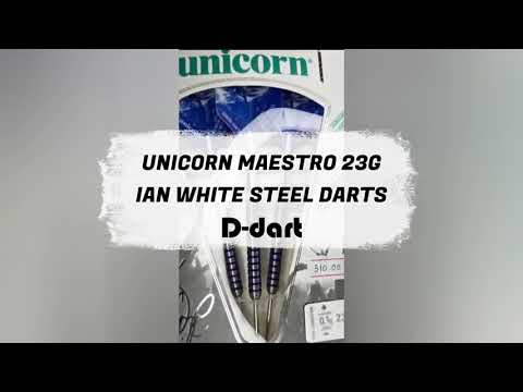 UNICORN STEEL TIP DARTS - 23G MAESTRO IAN WHITE 90% TUNGSTEN #unicorndarts