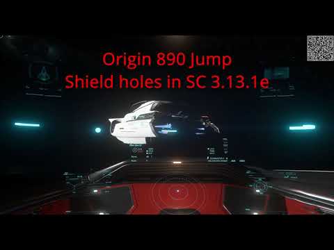 Star Citizen 3.13.1e PTU.7398642 890 Jump Shield Holes -- They're still there...