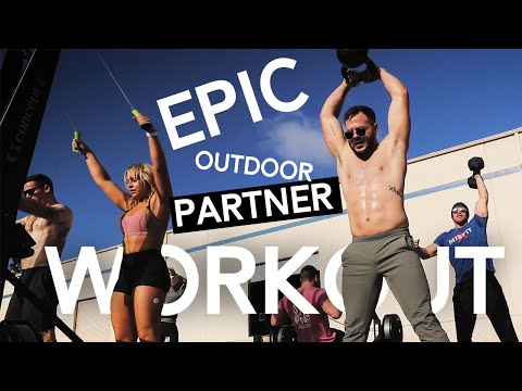 EPIC OUTDOOR PARTNER WORKOUT! | CrossFit + Lifestyle Vlog