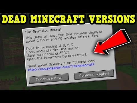 Every DEAD Version Of Minecraft