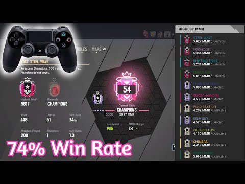 CHAMPION CLAW PLAYER TOP 50 GLOBAL: Best Settings/Sensitivity PS4 - Rainbow Six Siege Console Ranked
