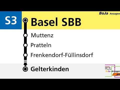 AAGL Ansagen | BE S3 Basel SBB - Gelterkinden | BoJa Ansagen